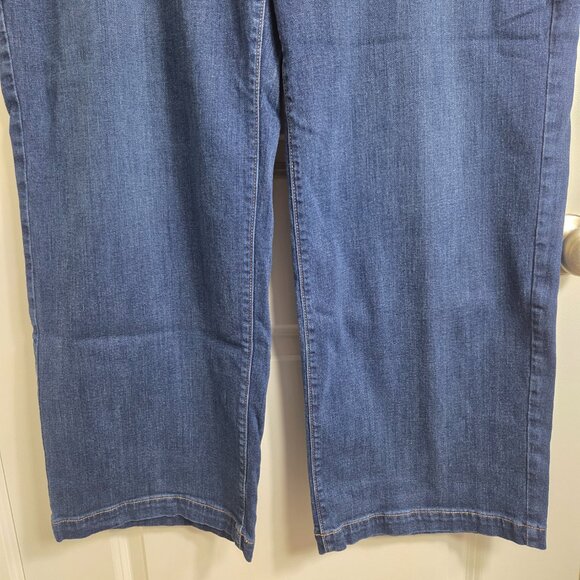 Lane Bryant Dark Wash Wide Leg Jeans - Picture 3 of 12